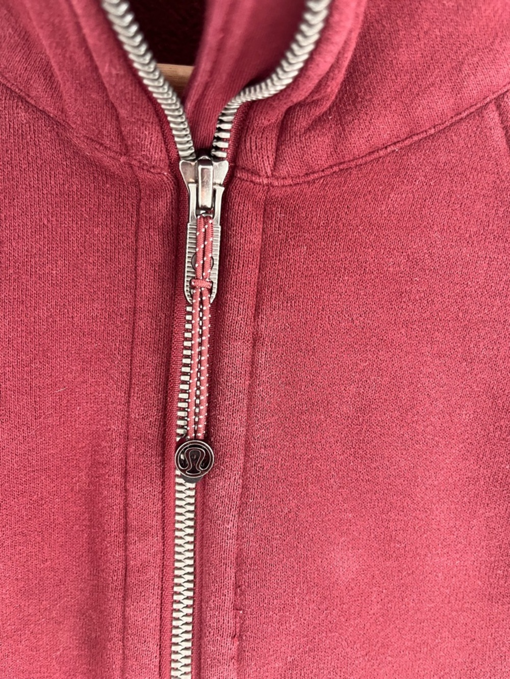 Lululemon Scuba Oversized Funnel Neck Half-Zip Sweatshirt Red Merlot Size XS/S - Picture 12 of 14